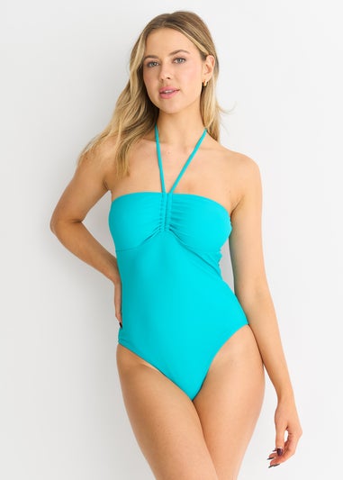 Gini London Aqua Bandeau Costume