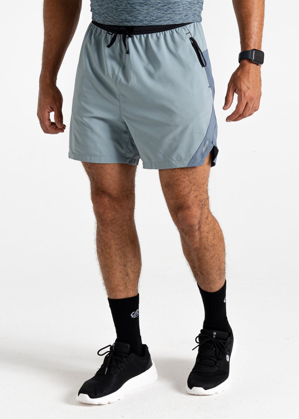 Dare2b Grey/Blue Stormy Ultimate Lightweight Shorts