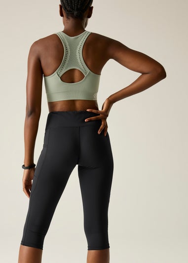 Dare 2b Black Influential II 1/3 UV Protective, Quick Drying Leggings