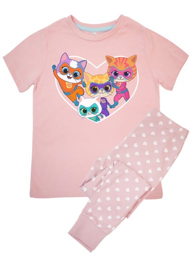Disney SuperKitties Heart Girls Pink Pyjamas (3-8 Years)