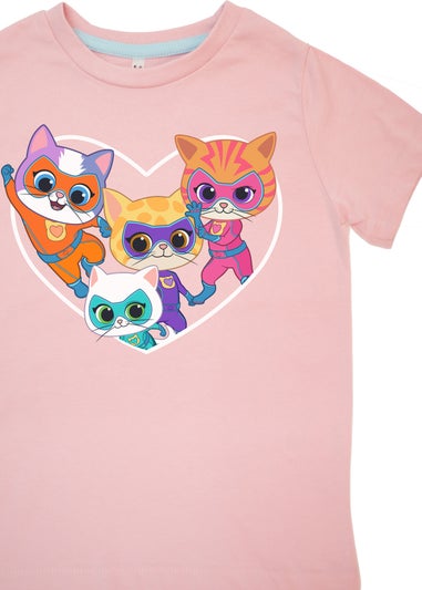 Disney SuperKitties Heart Girls Pink Pyjamas (3-8 Years)