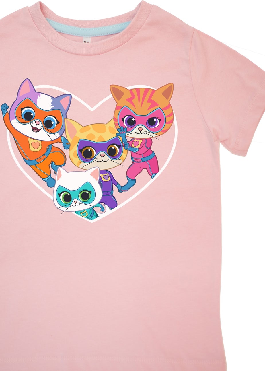 Disney SuperKitties Heart Girls Pink Pyjamas (3-8 Years)