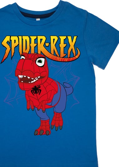 Marvel Spider Man Spider Rex Dinosaur Boys Blue Pyjamas (3-8 Years)