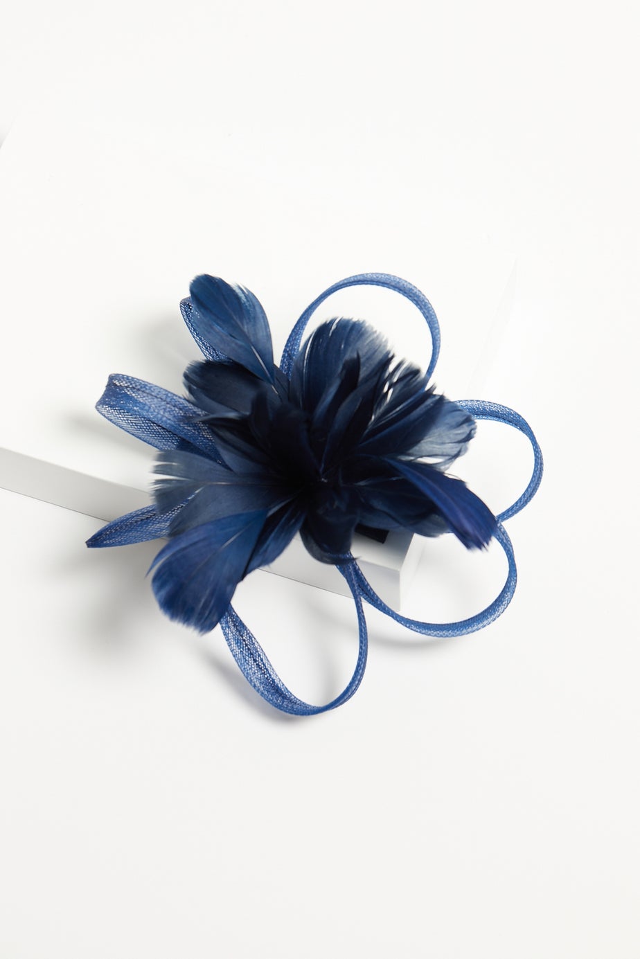 Jon Richard Navy Floral Clip Fascinator