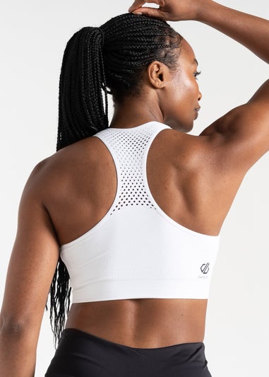 Dare2b White Don’t Sweat It II Quick Dry Bra
