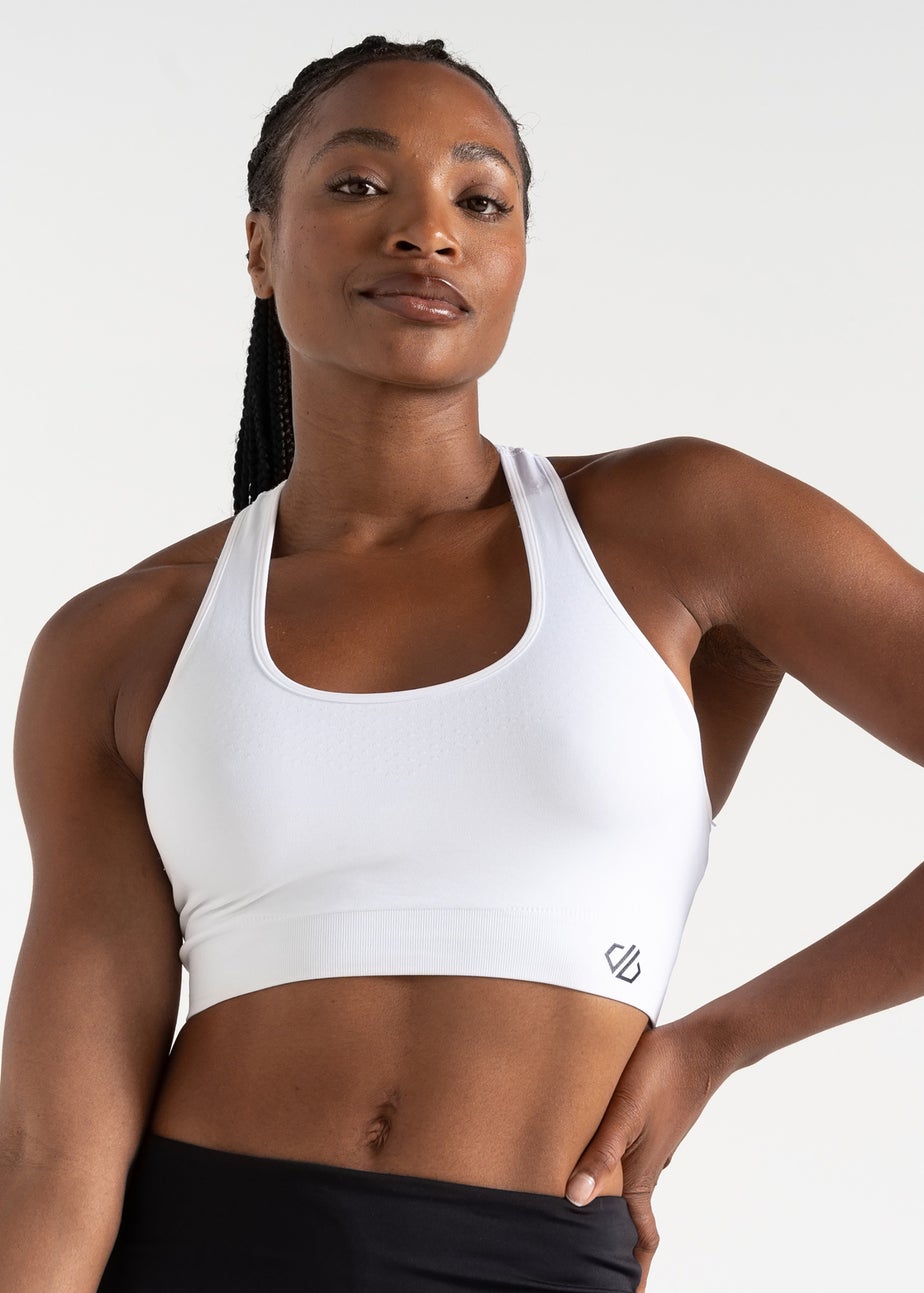 Dare2b White Don’t Sweat It II Quick Dry Bra