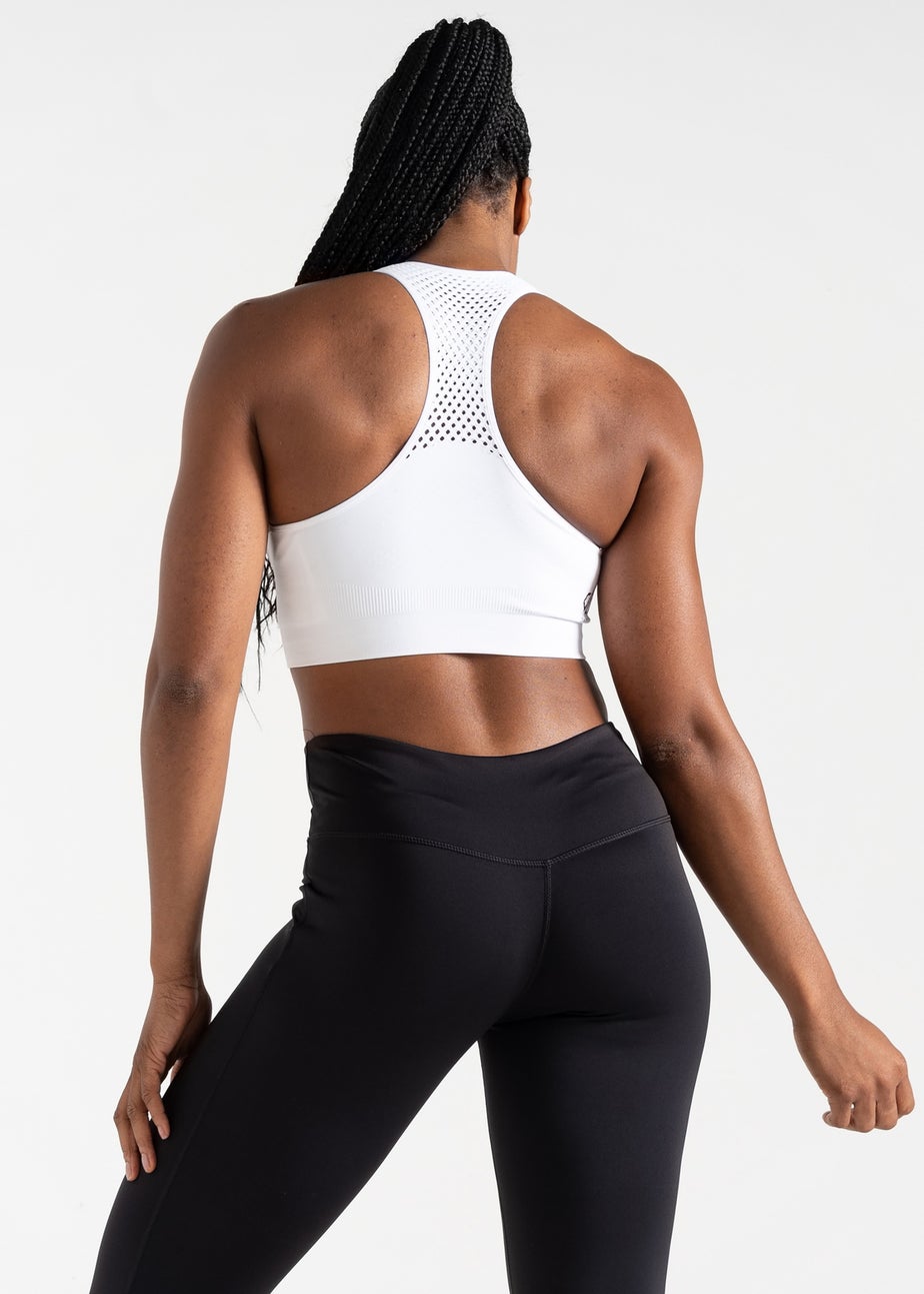 Dare2b White Don’t Sweat It II Quick Dry Bra