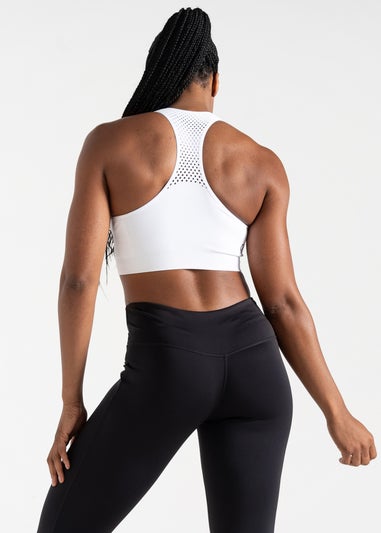 Dare2b White Don’t Sweat It II Quick Dry Bra