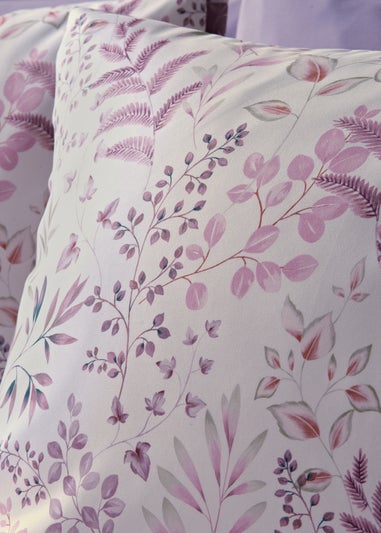 Purple Leaves Duvet Set