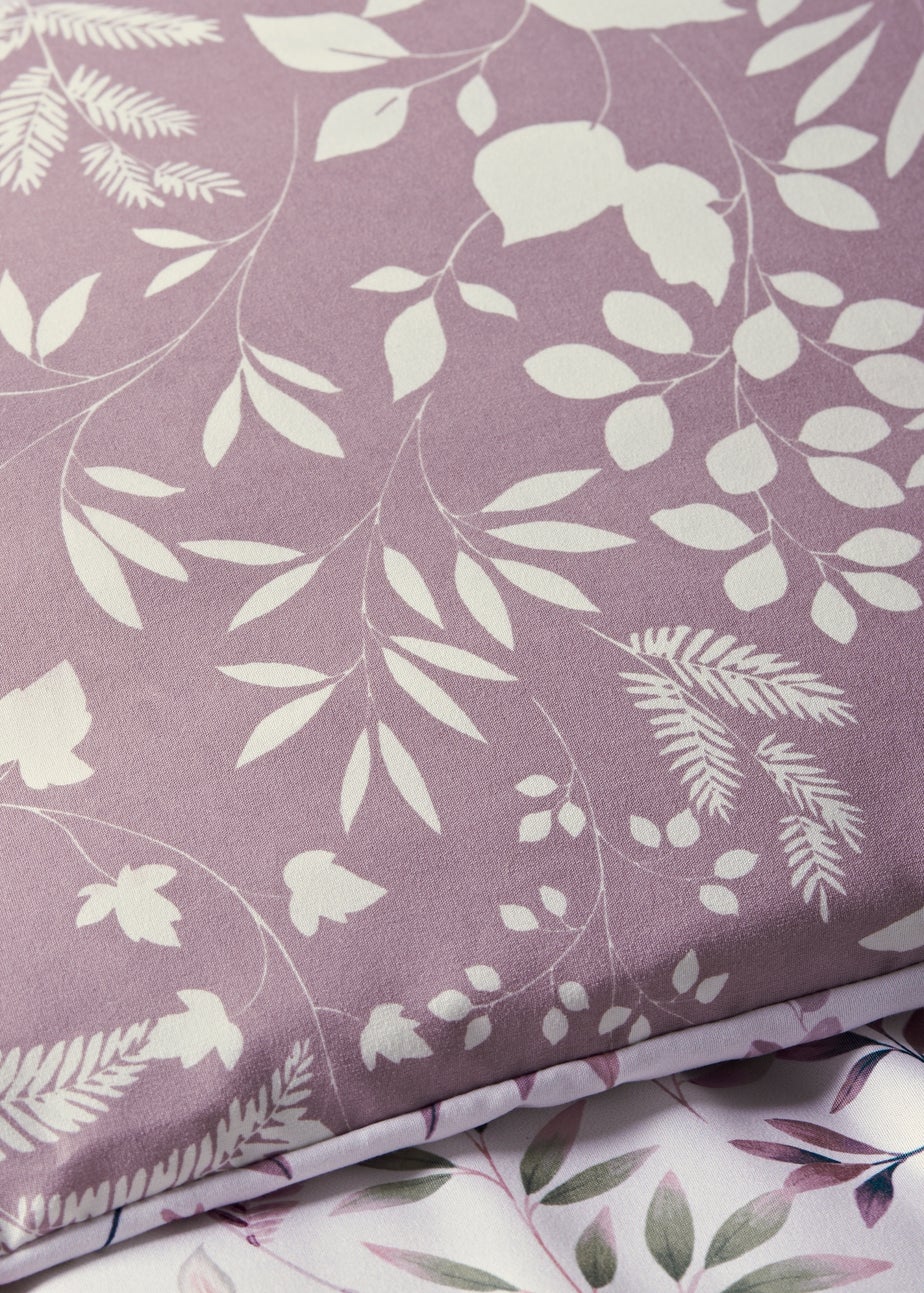 Purple Leaves Duvet Set
