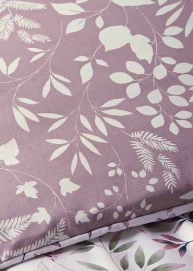 Purple Leaves Duvet Set