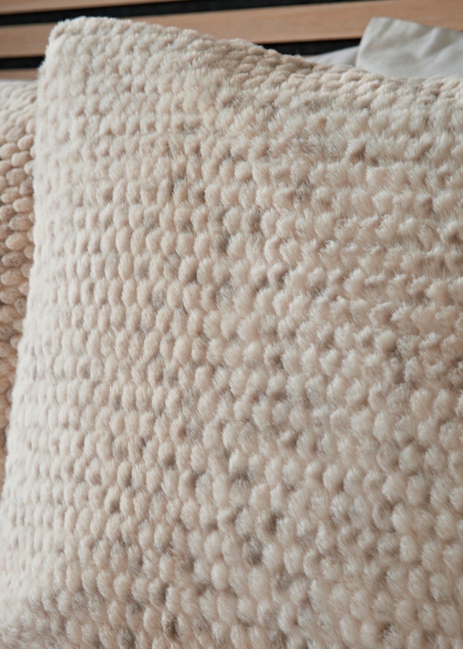 Grey Snow Leopard Faux Fur Duvet Set