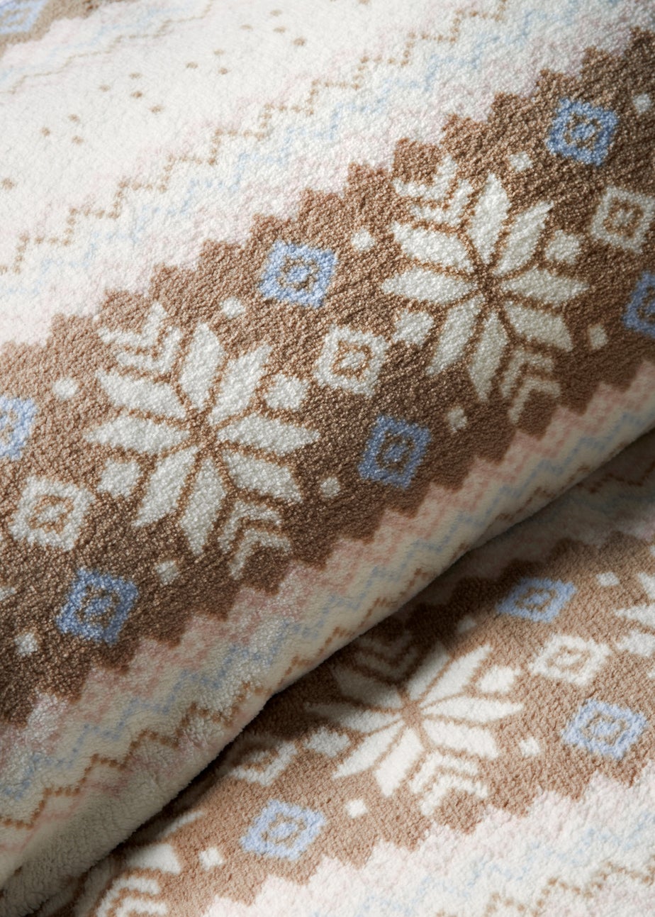 Neutral Fairisle Duvet Set