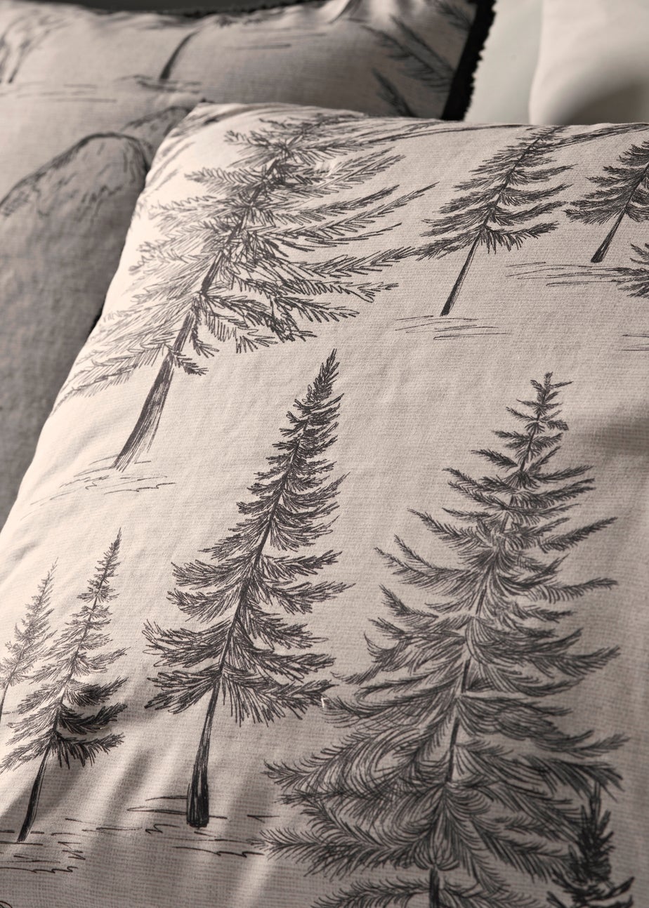 Black & Cream Winter Tree Duvet Set
