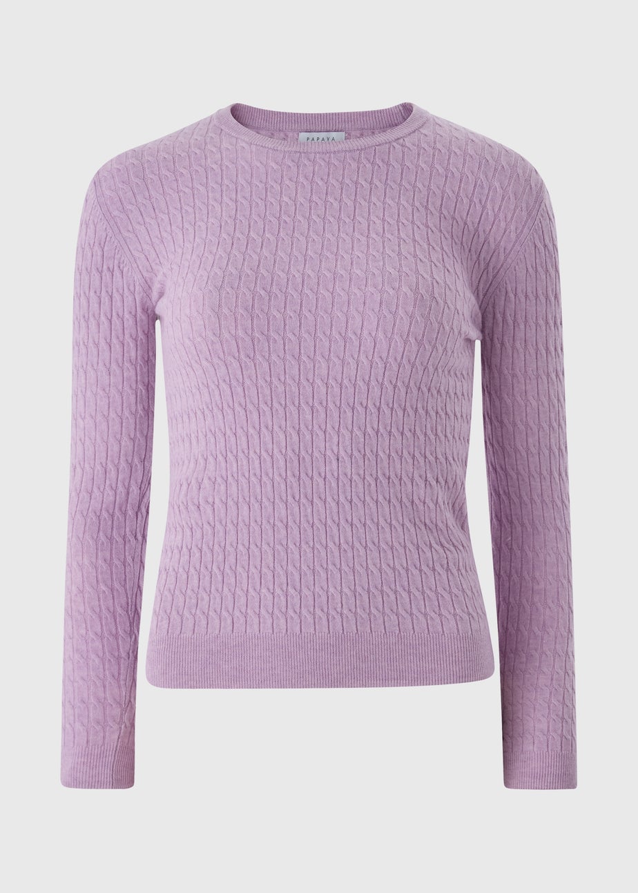 Lilac Baby Cable Jumper
