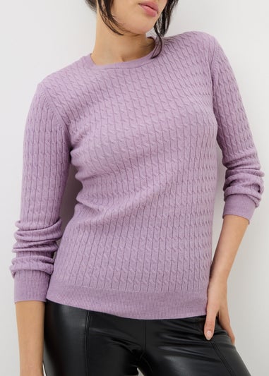 Lilac Baby Cable Jumper