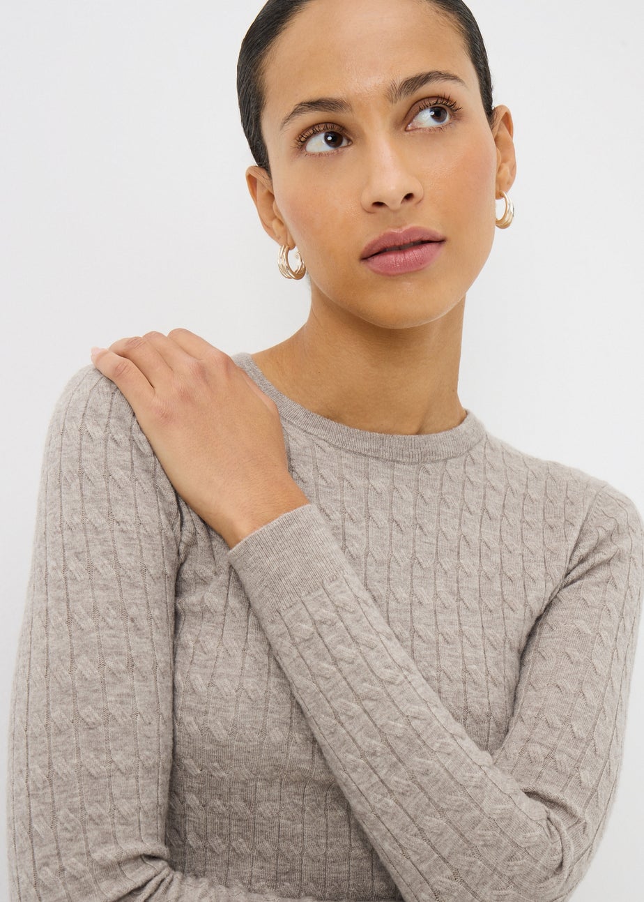 Mocha Babycable Jumper