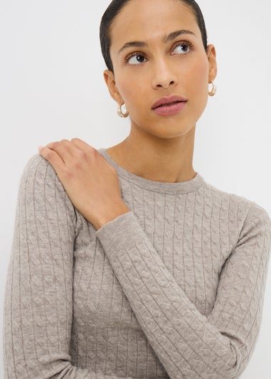 Mocha Babycable Jumper