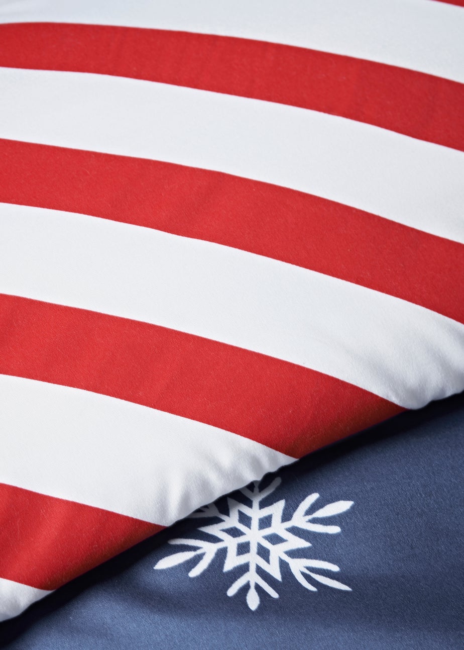 Navy Christmas Elves Duvet Cover Set