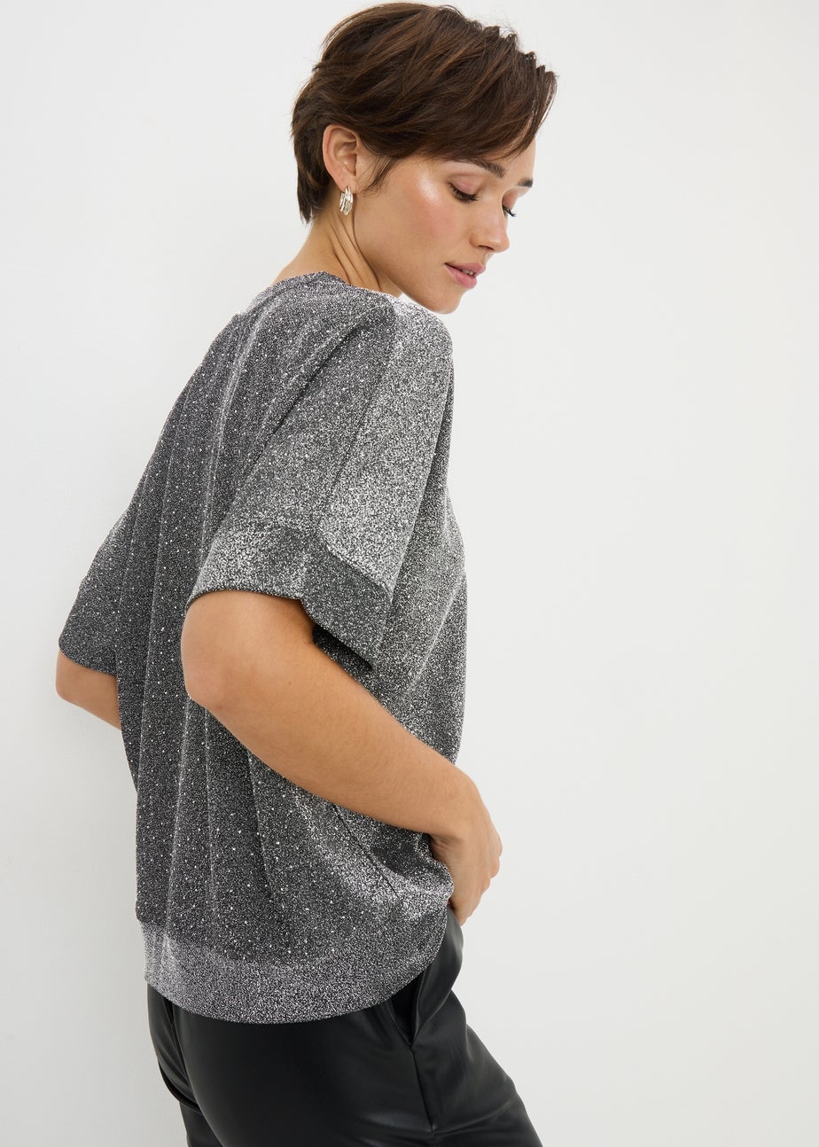 Grey Heat Seal Boxy T-Shirt