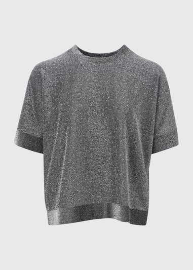 Grey Heat Seal Boxy T-Shirt