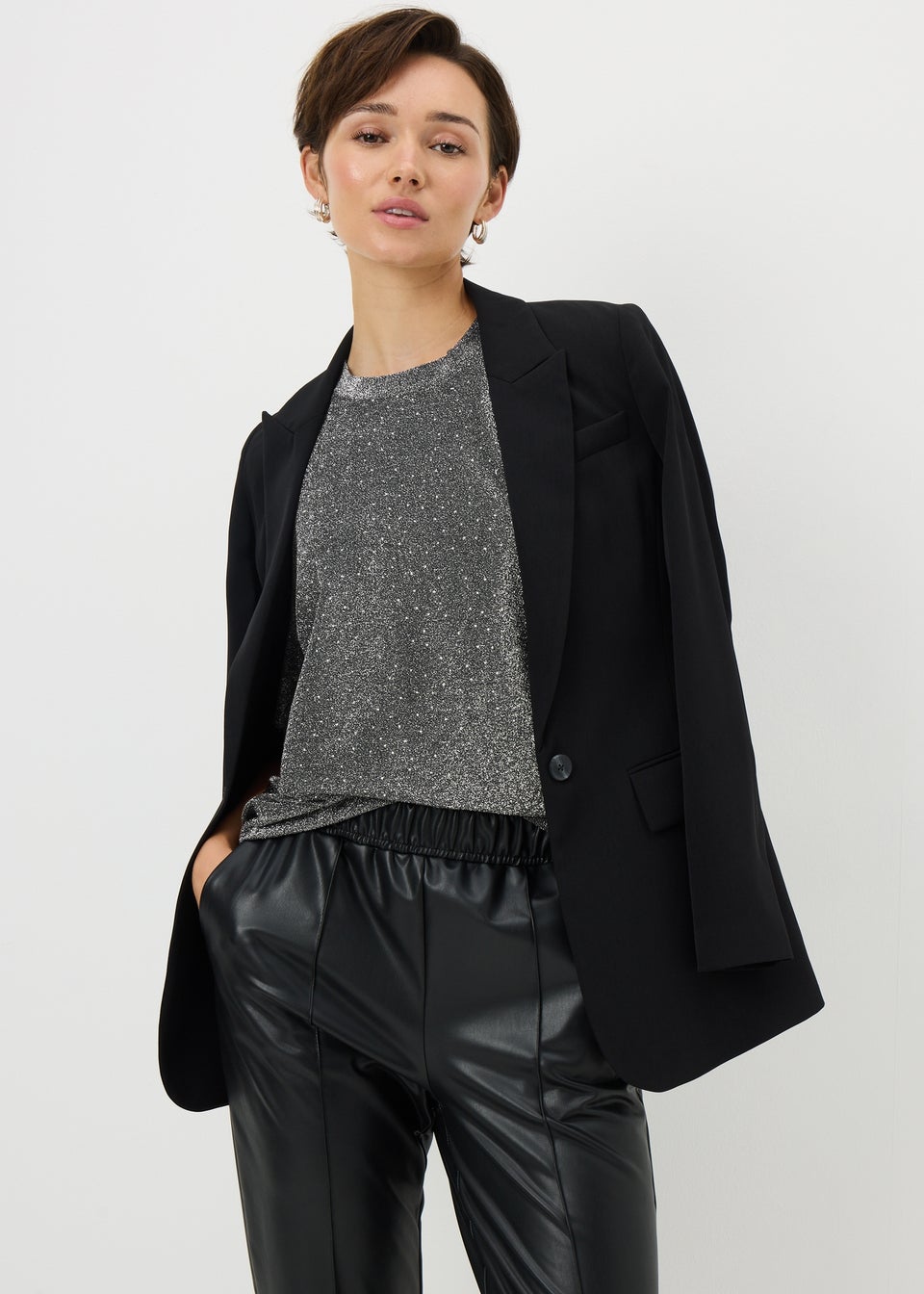 Grey Heat Seal Boxy T-Shirt