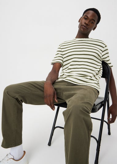 Khaki Striped T-Shirt