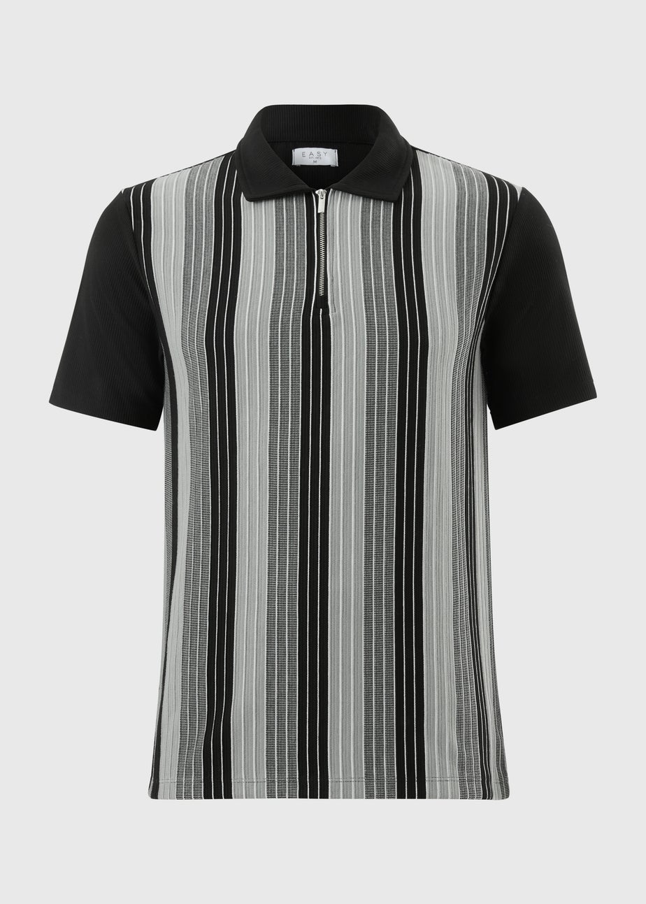 Blue Smart Textured T-Shirt