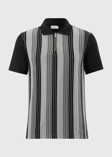 Blue Smart Textured T-Shirt