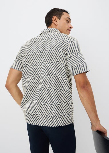 Blue Chevron Smart Polo Shirt
