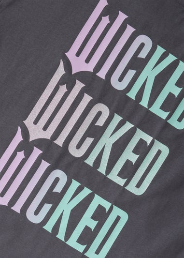 Wicked Girls Charcoal Logo T-Shirt (4-13yrs)