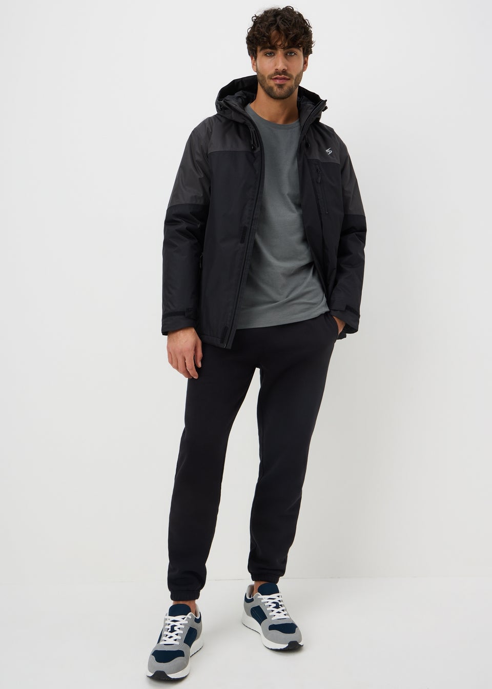 Grey Basic Crew T-Shirt