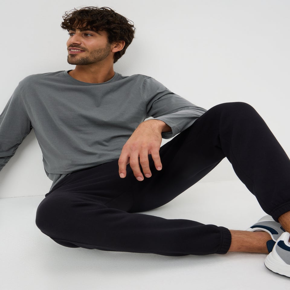 Grey Basic Crew T-Shirt