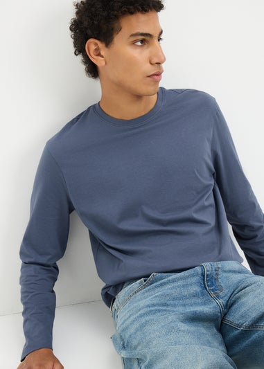 Blue Basic Crew T-Shirt