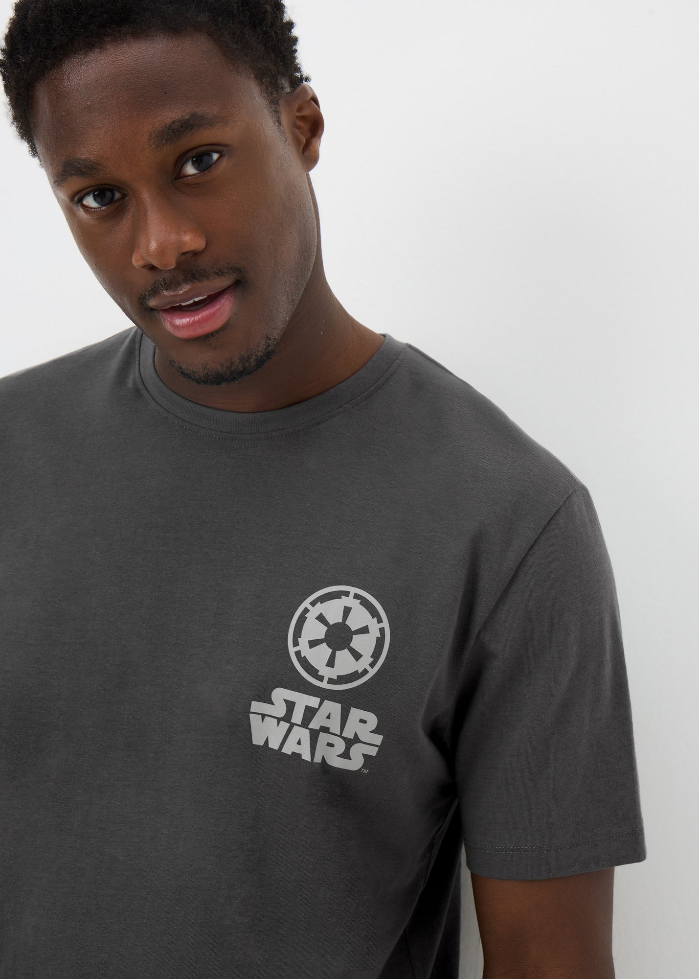 STAR WARS Herren T-Shirt Mit Tonalem Druck – Offiziell Lizenziert, EU-Druck