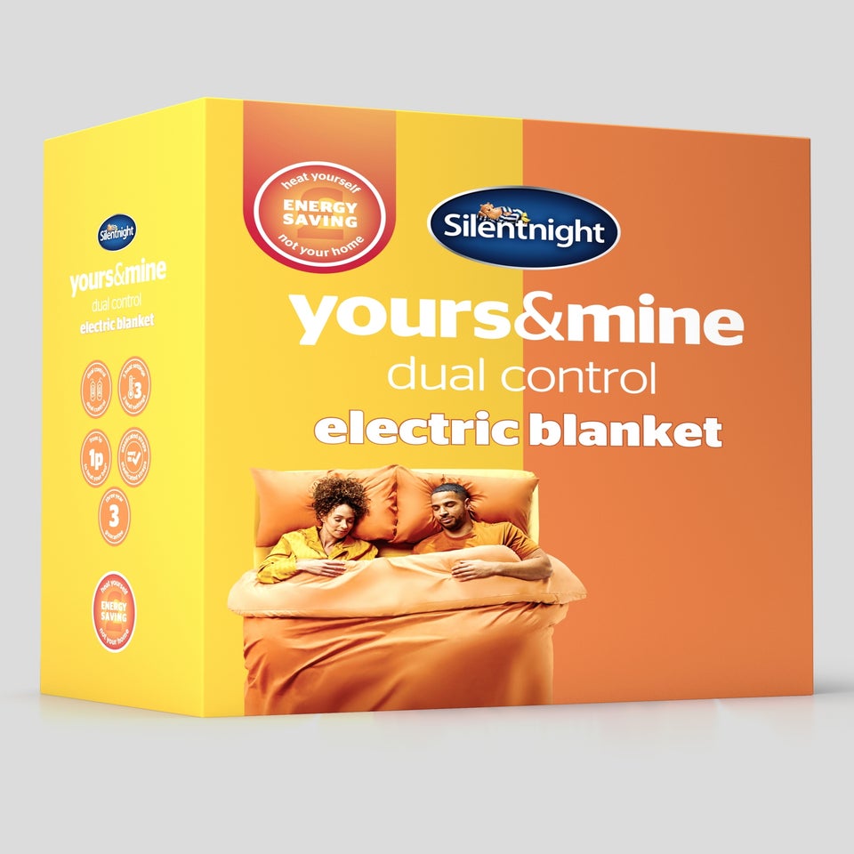 Silentnight White Yours & Mine Electric Blanket