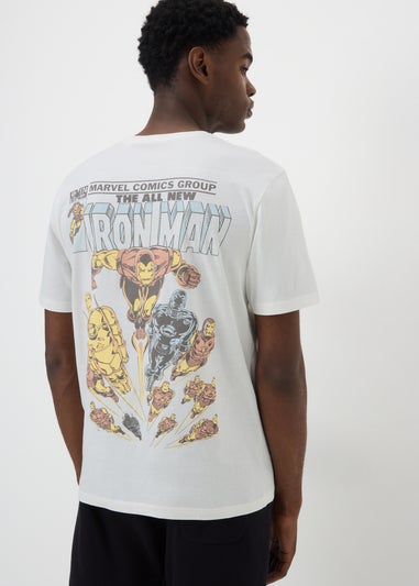 Ecru Flying Marvel Printed T-Shirt