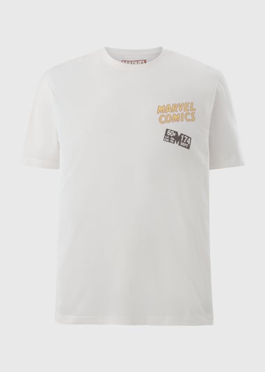 Ecru Flying Marvel Printed T-Shirt