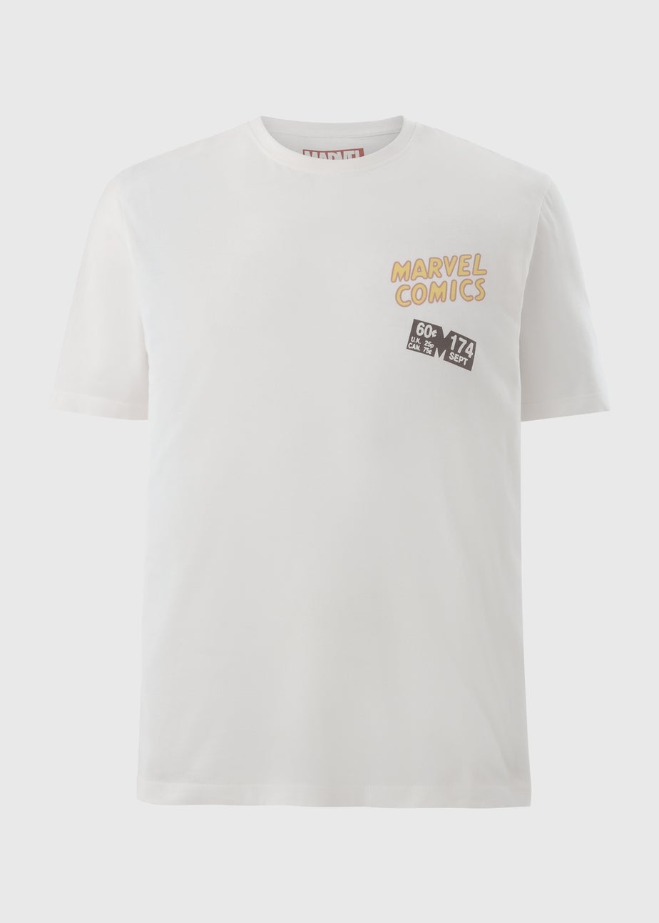 Ecru Flying Marvel Printed T-Shirt