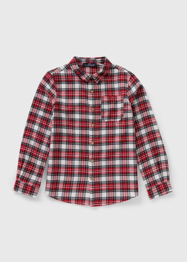 Christmas Boys Red Check Shirt (7-15yrs)