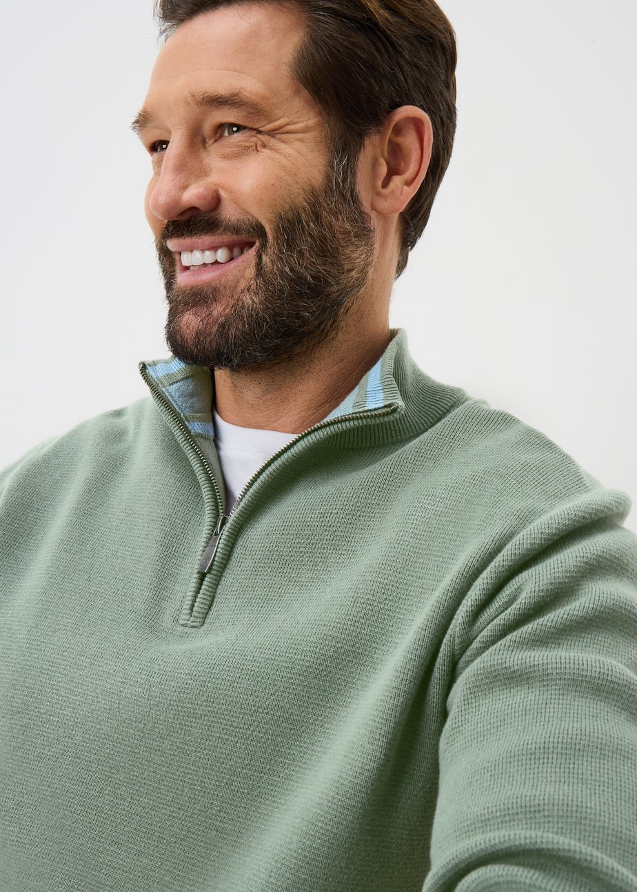 Lincoln Green 1/4 Zip Jumper
