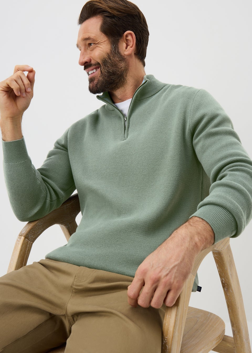 Lincoln Green 1/4 Zip Jumper