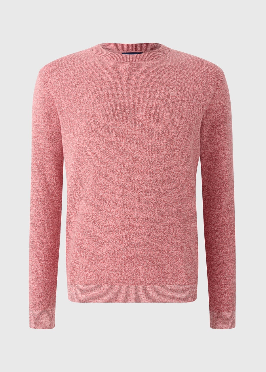 Lincoln Pink Crew Neck Jumper