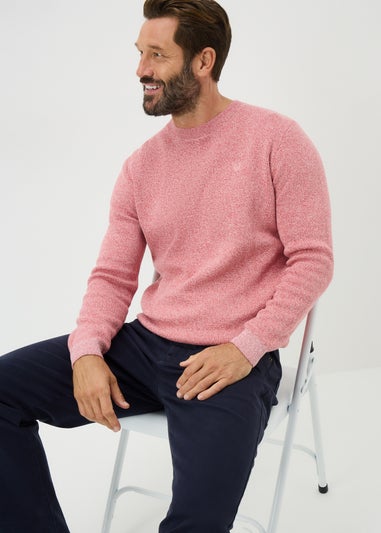 Lincoln Pink Crew Neck Jumper