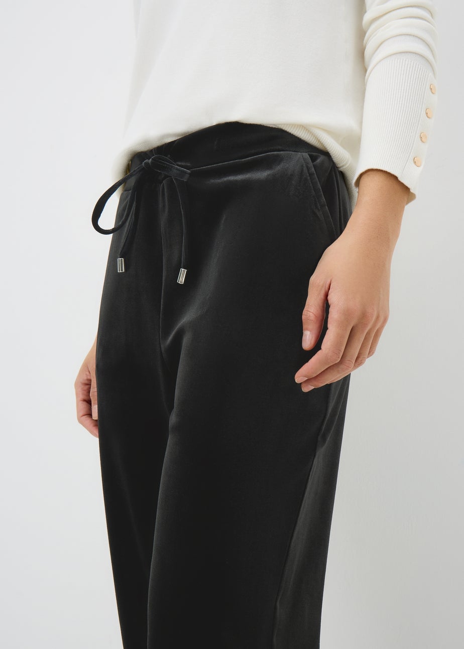 Black Velvet Harem Trousers