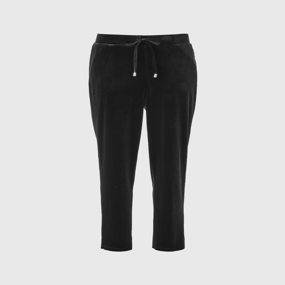 Black Velvet Harem Trousers