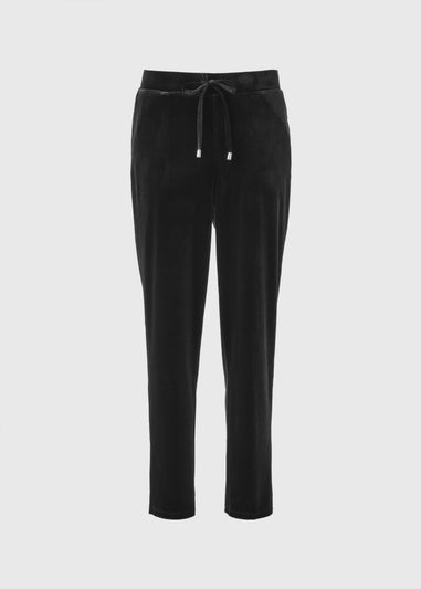 Black Velvet Harem Trousers