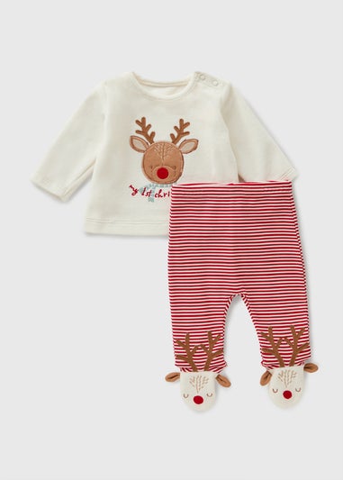 Baby Red My First Christmas Pyjama Set (Newborn-12mths)