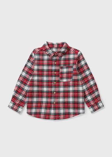 Family Boys Christmas Check Shirt (1-7yrs)