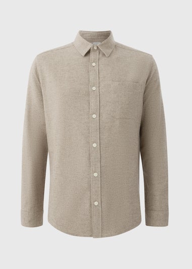 Stone Brushed Birdseye Plain Shirt